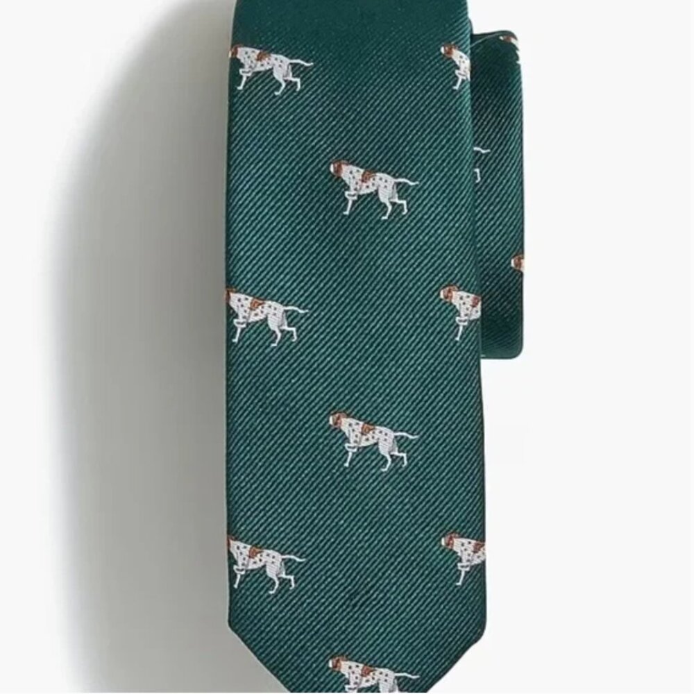 Crewcuts Forrest Green patterned Tie - 52" long